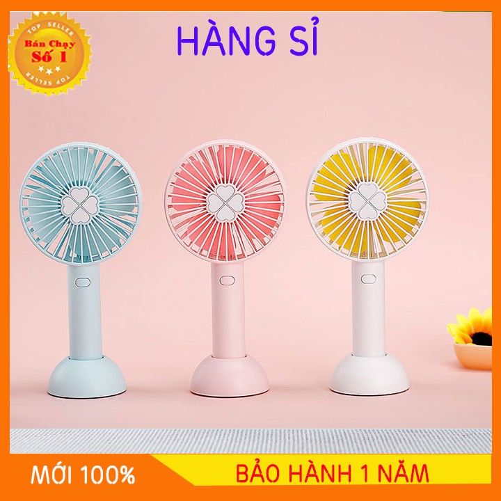 Quạt Mini Cầm Tay Du Lịch Có Pin Sạc Tích Điện Tuỳ Chỉnh 3 Cấp Độ Siêu Mát (Nhiều
