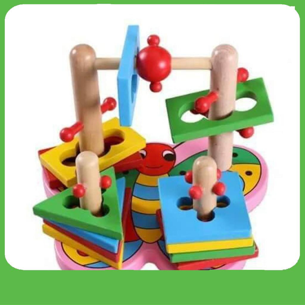 (GIÁ HỦY DIỆT) Đồ Chơi Cho Bé : Thả Hình 3D Có Đế Hình Con Bướm #142 Chất Lượng