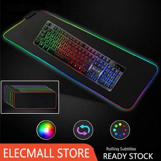 Thảm Lót Chuột Có Đèn Led Rgb Nhiều Màu Cho Pc Laptop 350x250mm