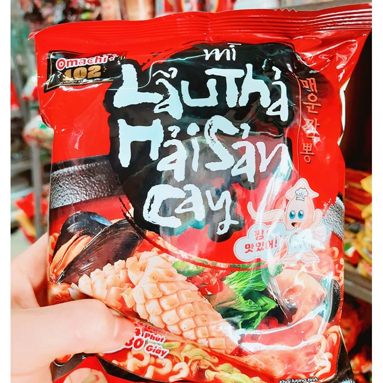 Mì Lẩu Thả Hải Sản Cay Omachi 102 Gói 108G | BigBuy360 - bigbuy360.vn