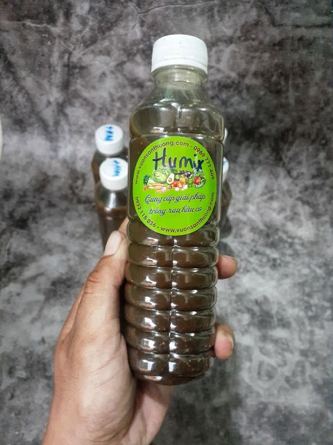 [Nhà ủ] phân bón đỗ tương humic chai gần 350ml