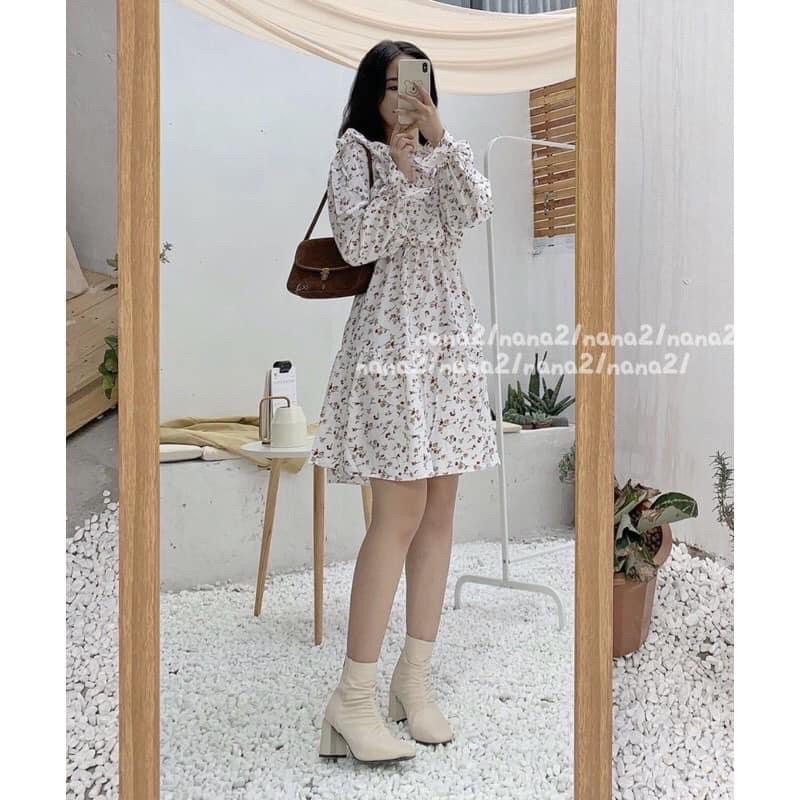 [Mã FAGREEN1505 giảm 10% tối đa 30K đơn 99K] Váy hoa nhí viền bèo phong cách nhẹ nhàng | BigBuy360 - bigbuy360.vn