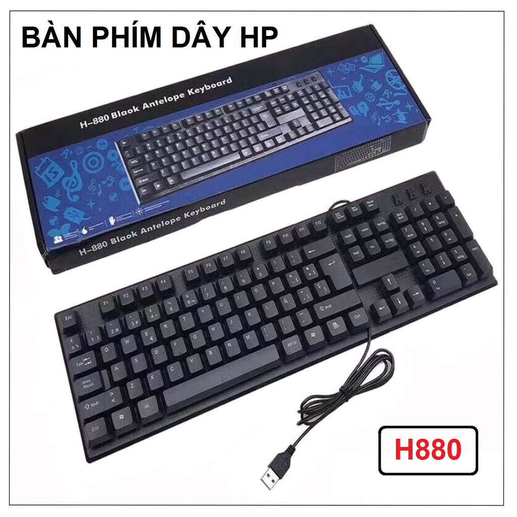 BÀN PHÍM MÁY TÍNH CẮM DÂY HP H880