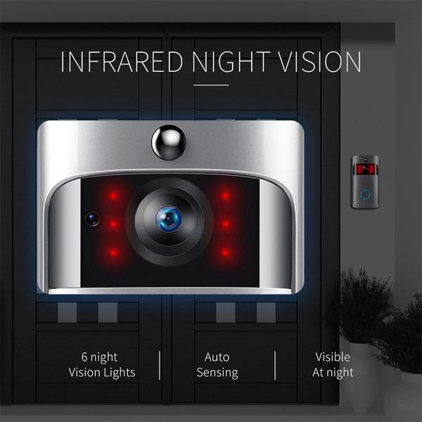 Wireless WiFi DoorBell Smart Video Phone Door Visual Ring Intercom Secure Camera