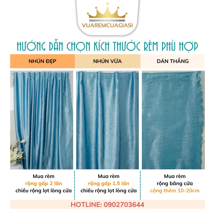 Rèm cửa dán tường Loại 1 chống nắng dành cho cửa sổ, vải decor trang trí phòng khách ngủ VIP05 Vuaremgiasi