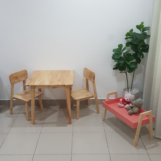 BÀN GỖ VUÔNG GHẾ 60x60