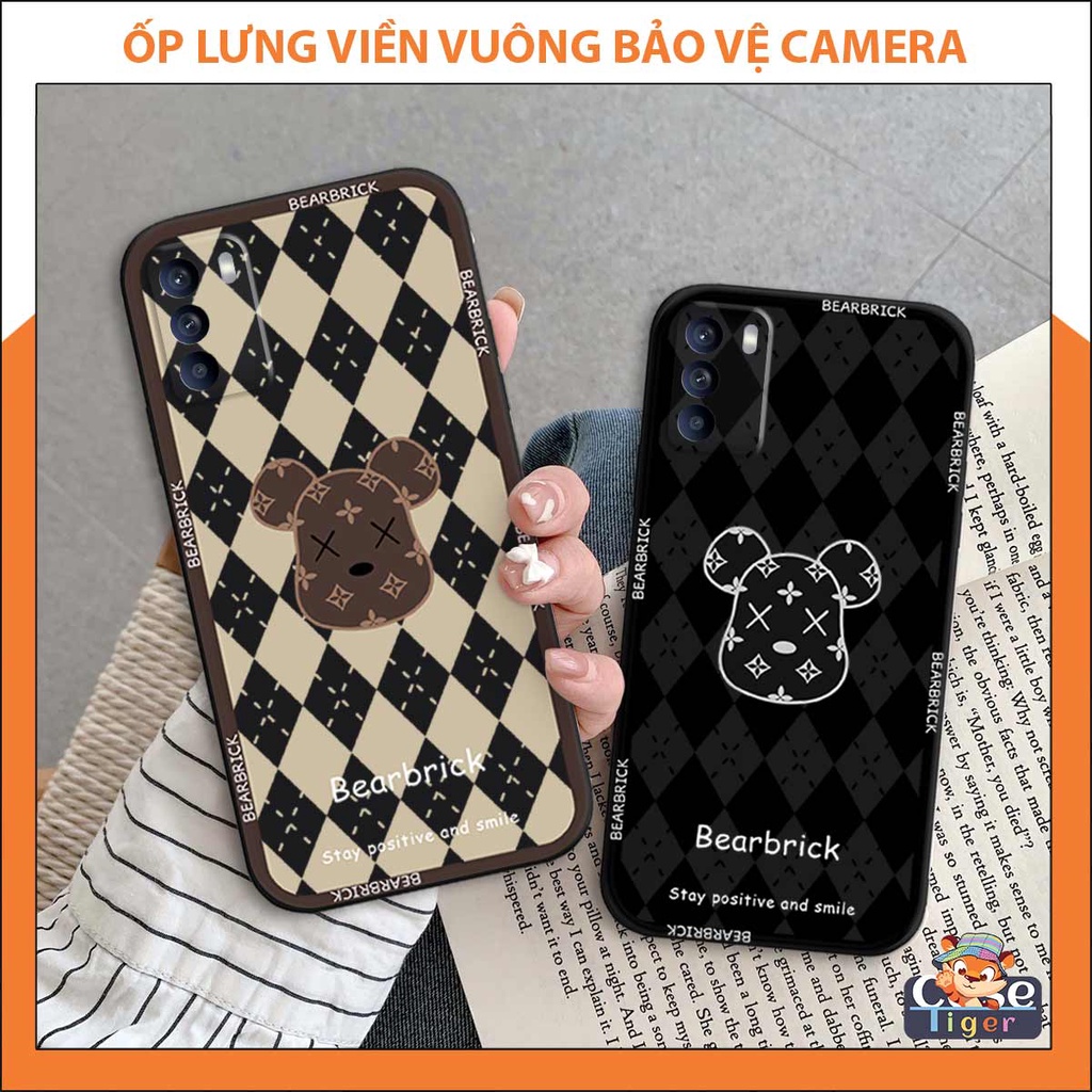 Ốp lưng bảo vệ camera Oppo Reno6 / Reno6 Z 5G / Reno 6 kaws elegant, robot be@r brick, ốp silicon dẻo