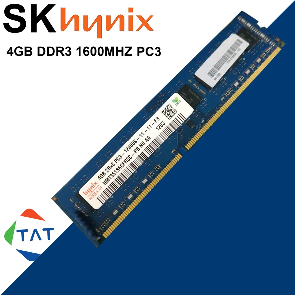 ♚ 💻 RAM Hynix, Samsung, Kington  4GB DDR3 Bus 1600MHz PC3-12800 1.5V Dùng Cho Máy Tính Để Bàn PC Desktop