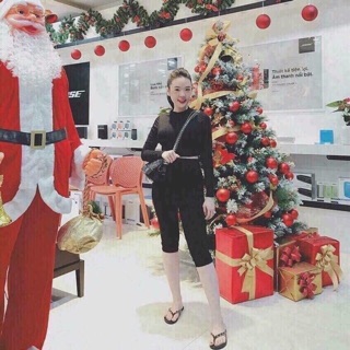Quần legging ngố 4 túi chất dày dặn