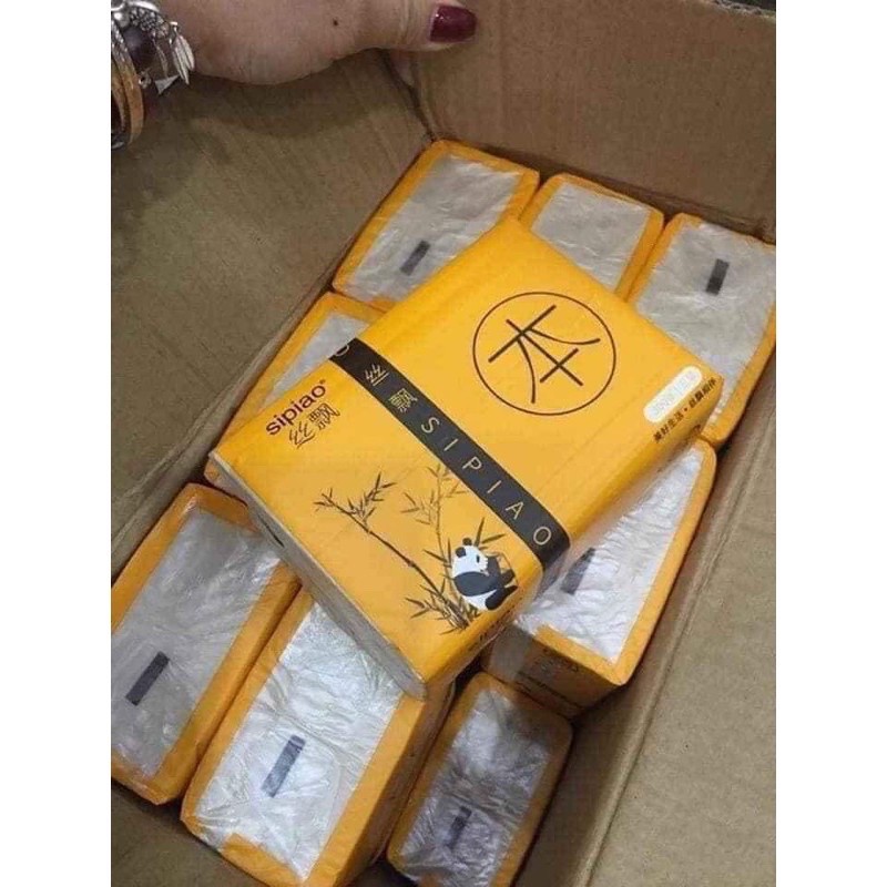 giấy ăn gấu trúc sipiao siêu dai. Hàng Chuẩn Thùng 30 gói