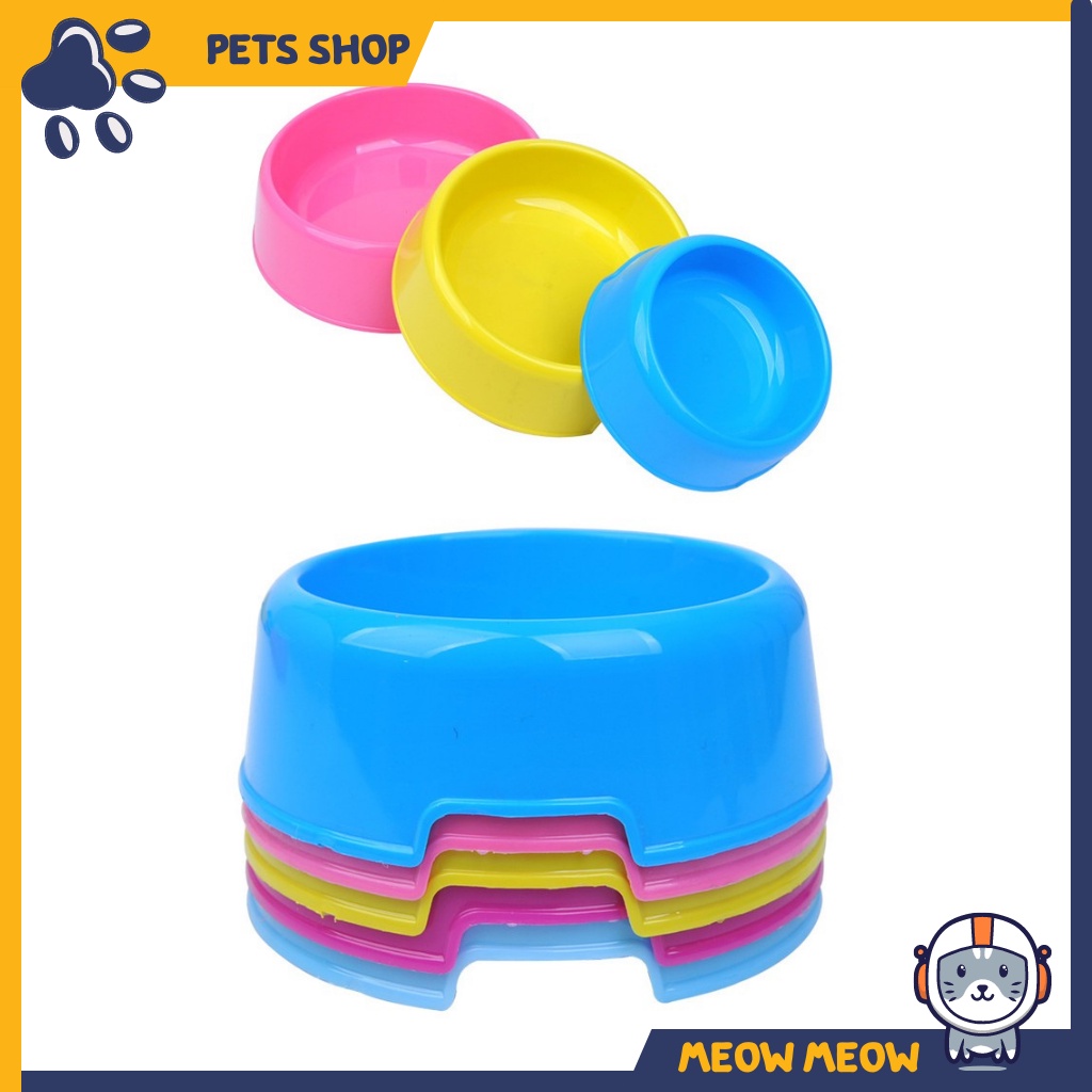 Bát ăn nhựa cho mèo - Bát ăn siêu rẻ cho chó mèo - Bát ăn thú cưng.