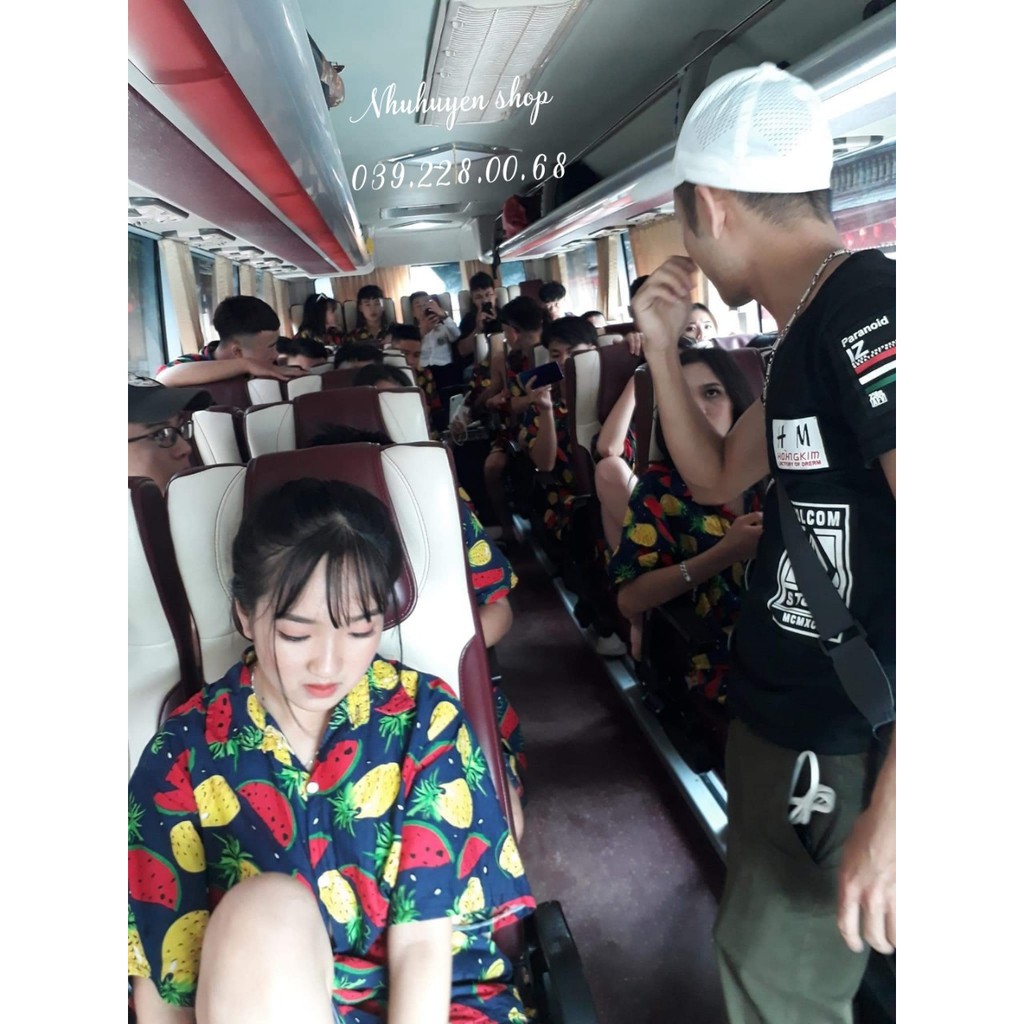 (chất kate thái 1 - kho HCM) bộ dưa dứa đi biển, team - bộ hoa quả, trái cây big size- chuyên sỉ lẻ - nhuhuyen shop