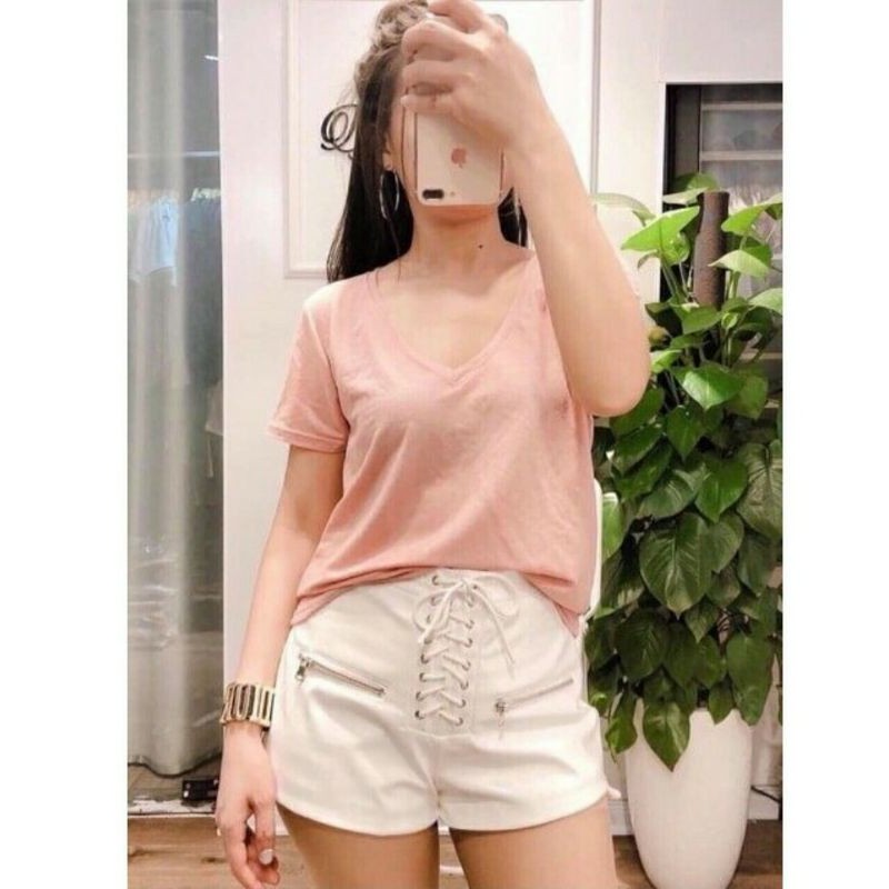 Áo gap cổ tim chất cotton hàng l1 siêu hot