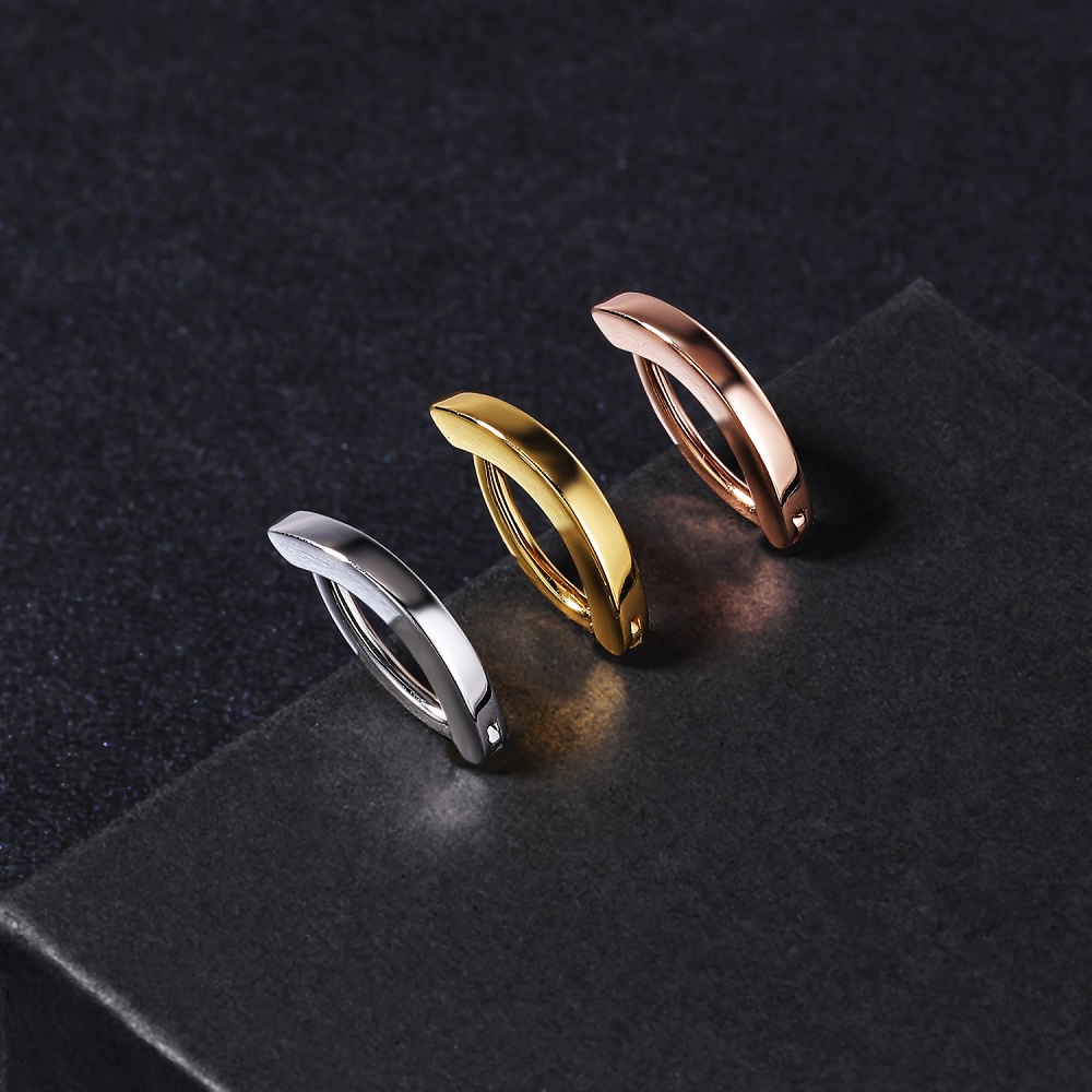 1 Khuyên RốN Mạ BạC S925 ĐíNh Đá Đơn GiảN 8 / 10 / 12mm