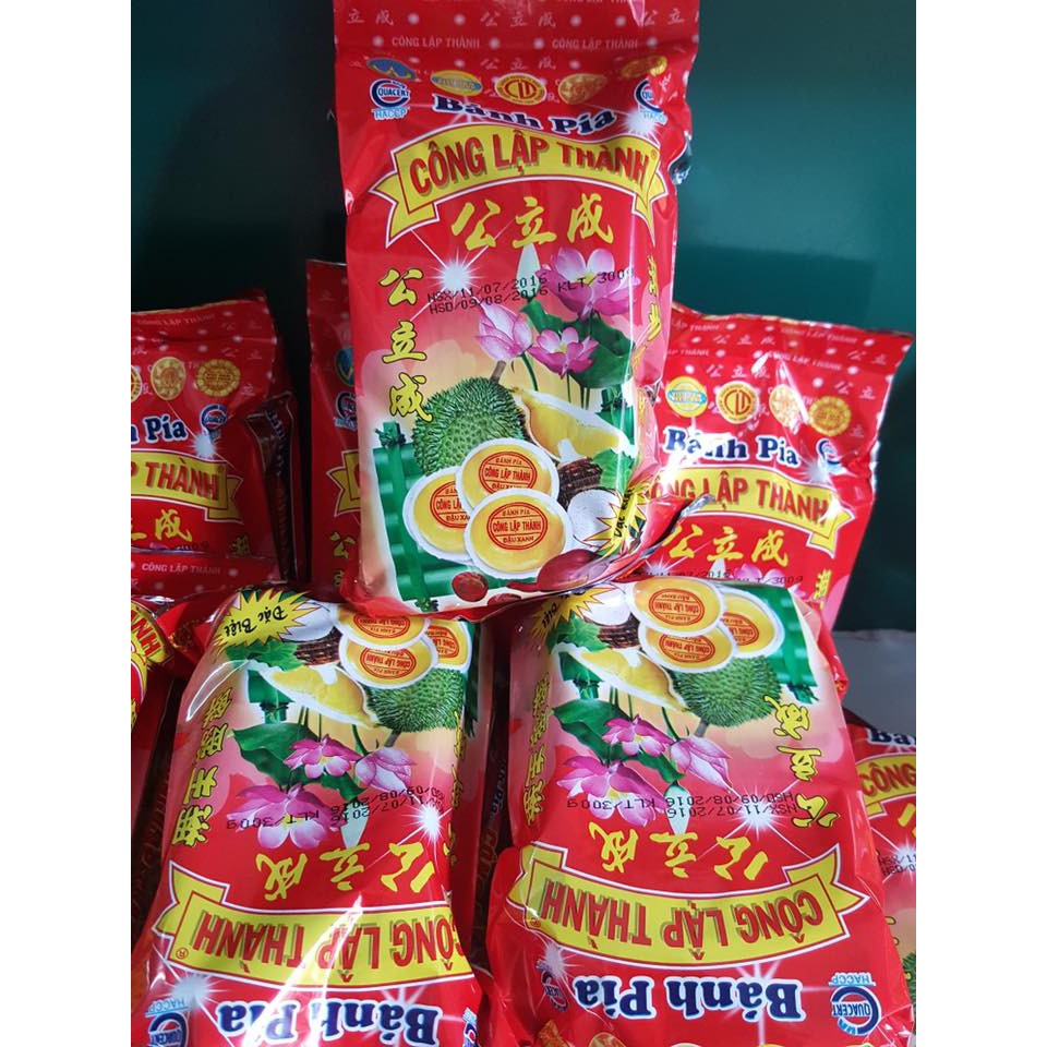 Bánh Pía Sóc Trăng Đậu Xanh Sầu Riêng Trứng (300g,350g,400g/4 cái)