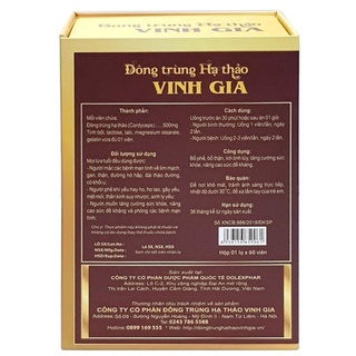 Đông trùng hạ thảo Vinh Gia