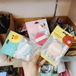 Mút tán kem nền, cushion gấu thỏ vịt