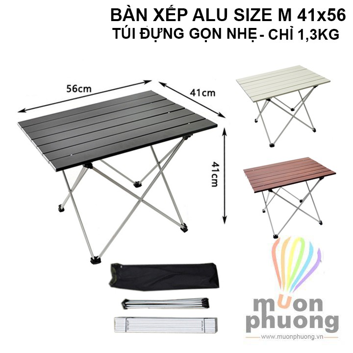 [FRSHIP70K] Bàn xếp dã ngoại cắm trại nhôm size M 5641 siêu nhẹ - MUÔN PHƯƠNG SHOP