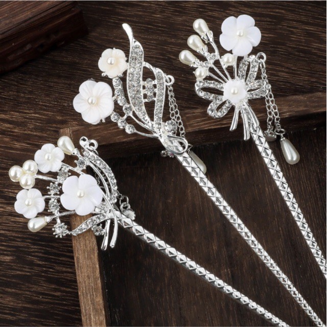 Cài tóc cổ trang cực xinh công chúa tiểu thư đài các quà tặng dễ thương