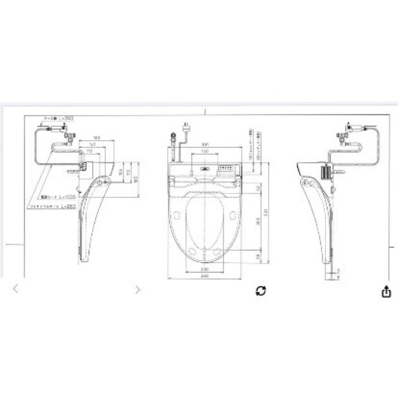 Nắp bệt thông minh Toto Washlet - TCF6552