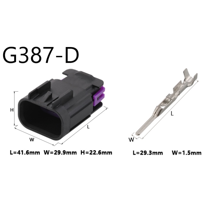 G387-Giắc cắm van Buick Yinglang 8 lỗ 1.5mm