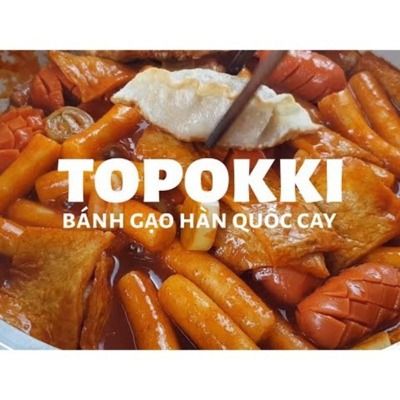 100g sốt nấu bánh gạo tokbokki tương ớt Hàn Quốc