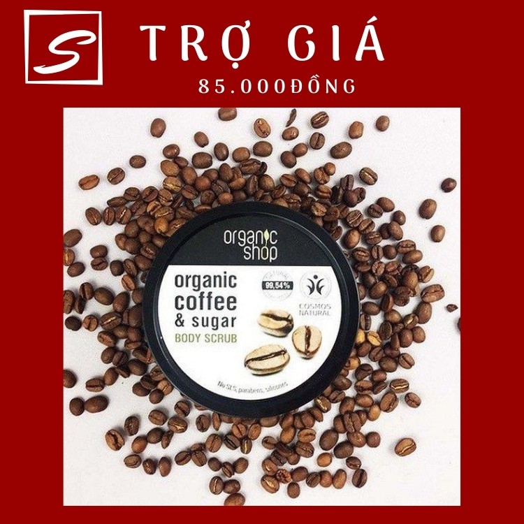 Tẩy Da Chết Body Cà Phê Organic Shop 250ml