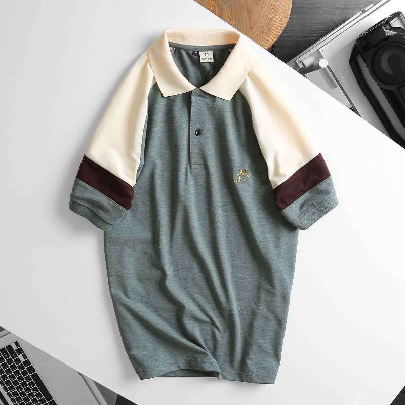 Áo thun nam polo cá sấu sọc ngang có cổ bẻ TRẺ TRUNG cao cấp Nexx&amp;Dee PL032