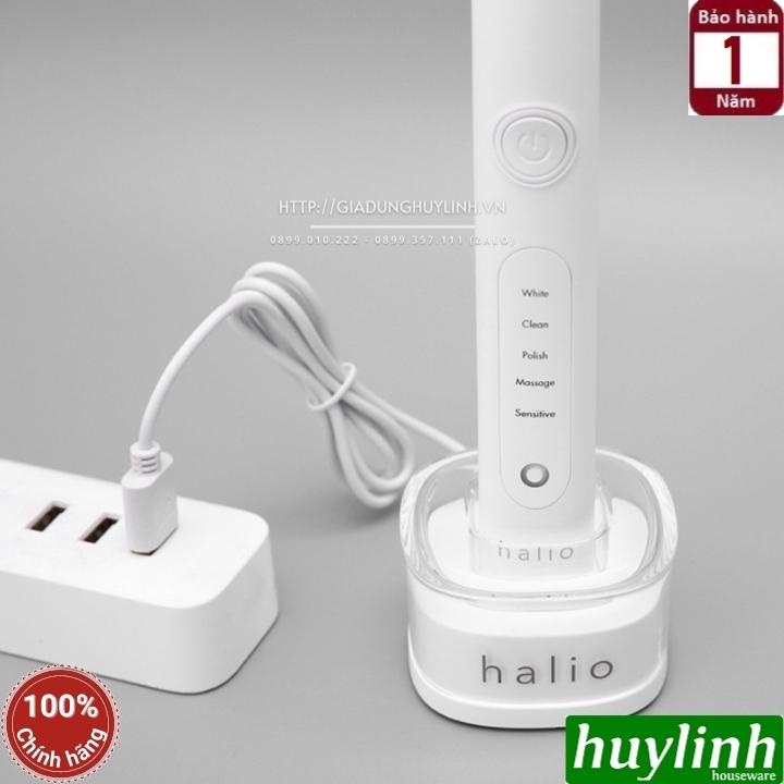 Bàn chải điện Halio Sonic Whitening Toothbrush PRO - Tặng túi đựng mỹ phẩm - Hàng chính hãng