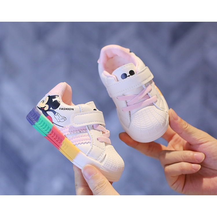 Giày Thể Thao Mickey Cầu Vồng Cho Bé Trai/Gái