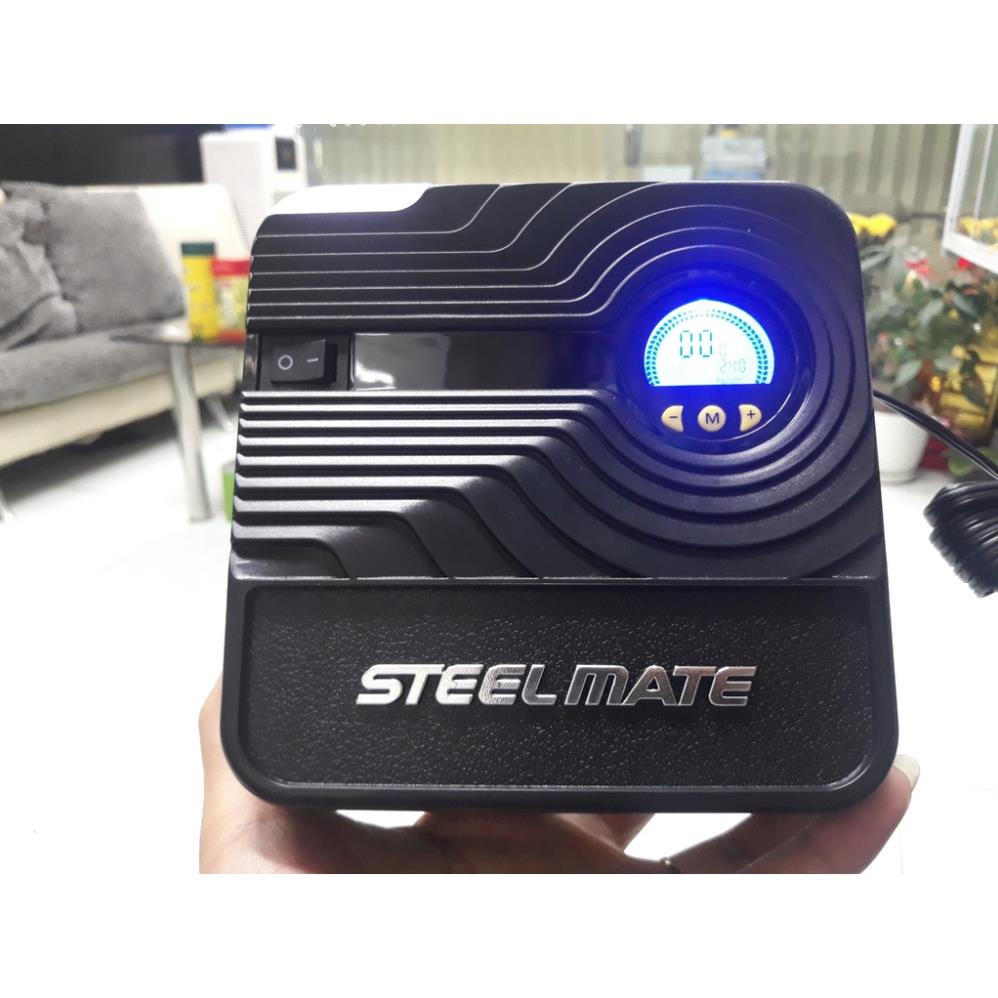 Bơm lốp điện tử Steelmate P05 tự ngắt và Steelmate P03 cơ - Bơm lốp ô tô Steelmate