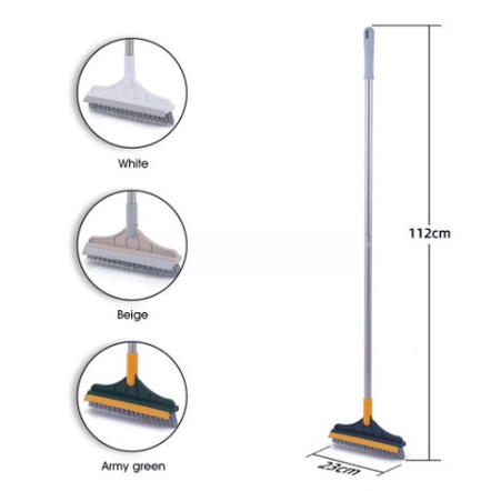 Chổi Chà Sàn Nhà Tắm Thông Minh Thiết Kế Đầu Gạt Nước Và Đầu Chổi Xoay 120 Độ Quét Nhà Siêu Sạch Mọi Góc Bẩn