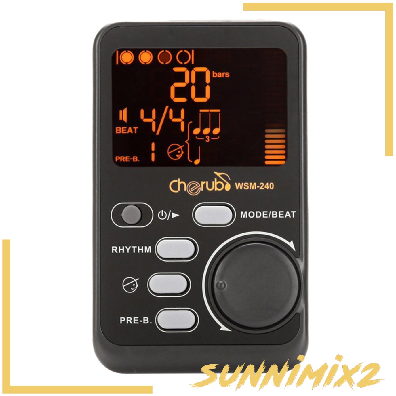 Máy Đo Nhịp Kỹ Thuật Số Sunnimix2 Màn Hình Lcd Kỹ Thuật Số Cho Trống / Guitar / Vĩ Cầm