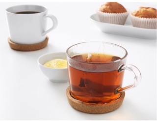 MIẾNG LÓT LY GỖ BẦN IKEA - cặp