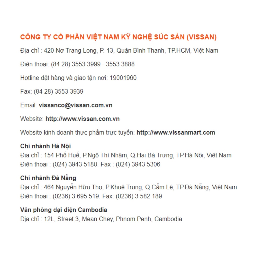 Xúc xích dịnh dưỡng VISSAN hương vị heo