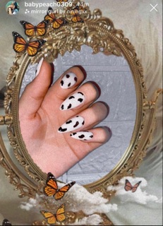 NAILBOX _ Móng dán Bò Sữa 112