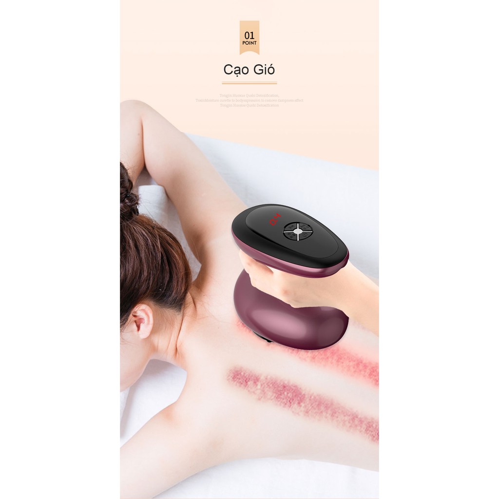 Bộ Máy Cạo Gió Giác Hơi Toàn Thân Cao Cấp Thế Hệ Mới Cao Cấp - Hàng Chính Hãng