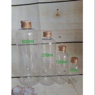 Combo 50 chai pet nắp nhôm 500ml - 250ml