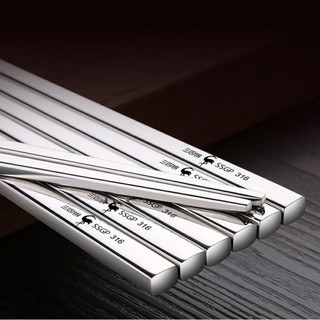 Bộ 5 đôi đũa inox 316 cao cấp