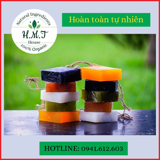 Sinh Dược-Xà Phòng(Xà Bông) sinh dược Organic hữu cơ thảo mộc tự nhiên soap handmad sạch khuẩn ngăn ngừa mụn lưng mặt