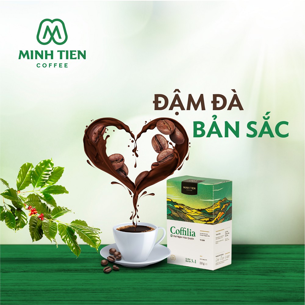 [Mua 2 tặng 1] Cà phê hòa tan Coffila 3in1 - Vị đậm 216g (12 gói),công nghệ sấy lạnh hiện đại