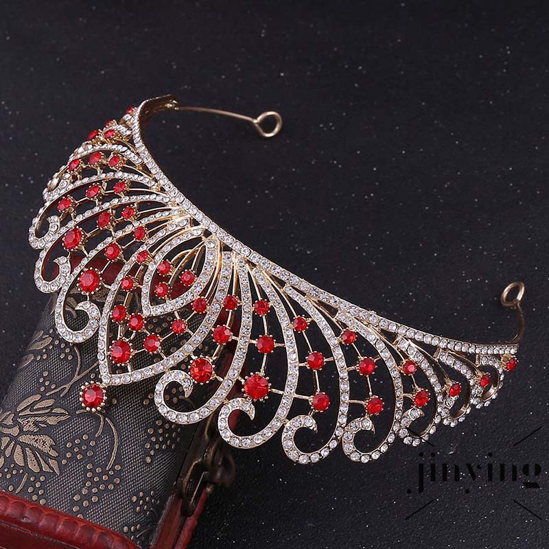 GETNOIVAS Vương miện Tiara phong cách Châu Âu Hoa Kì cao cấp thủ công sang trọng