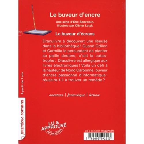 Sách luyện đọc tiếng Pháp dành cho thiếu nhi: Le buveur d'encre -  Le buveur d'écrans