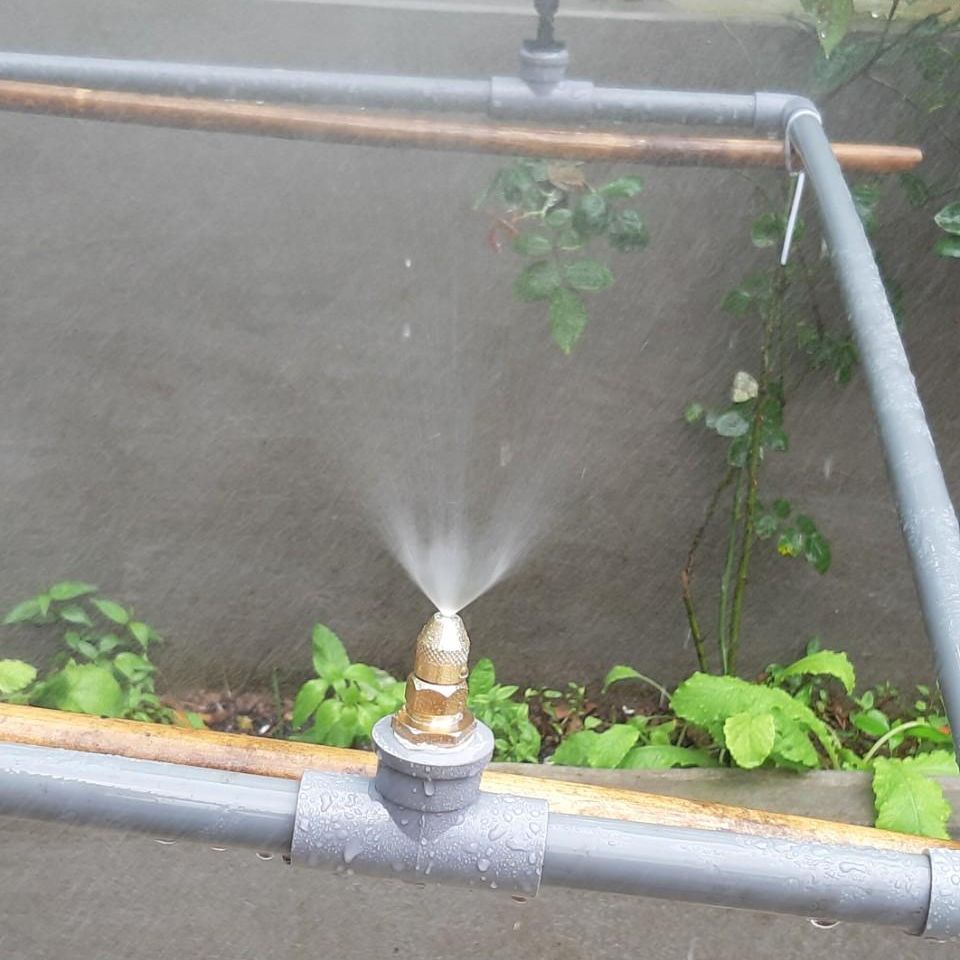 Béc đồng phun sương tưới cây chân ren 21mm hoặc 13mm