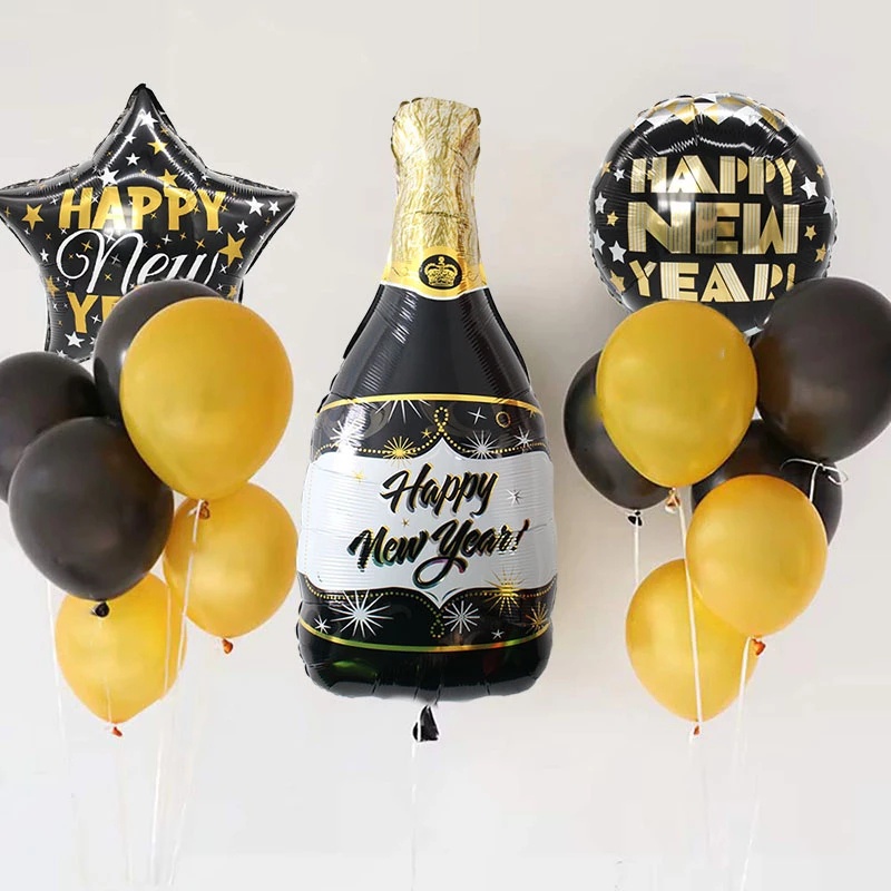 Bong Bóng Lá Nhôm Hình Chữ Số Năm Mới 2023 Dùng Trang Trí Tiệc Giáng Sinh