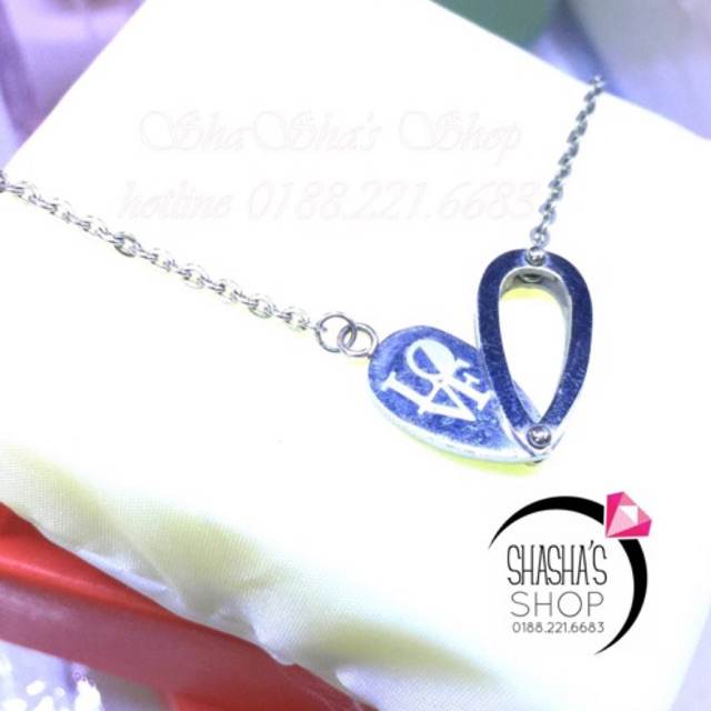 Dây Chuyền inox Trái tim