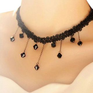 Vòng Choker ren đính đá