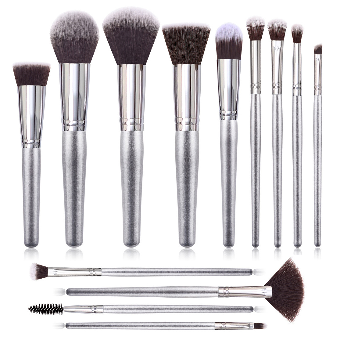 New 13 brush sets silver makeup