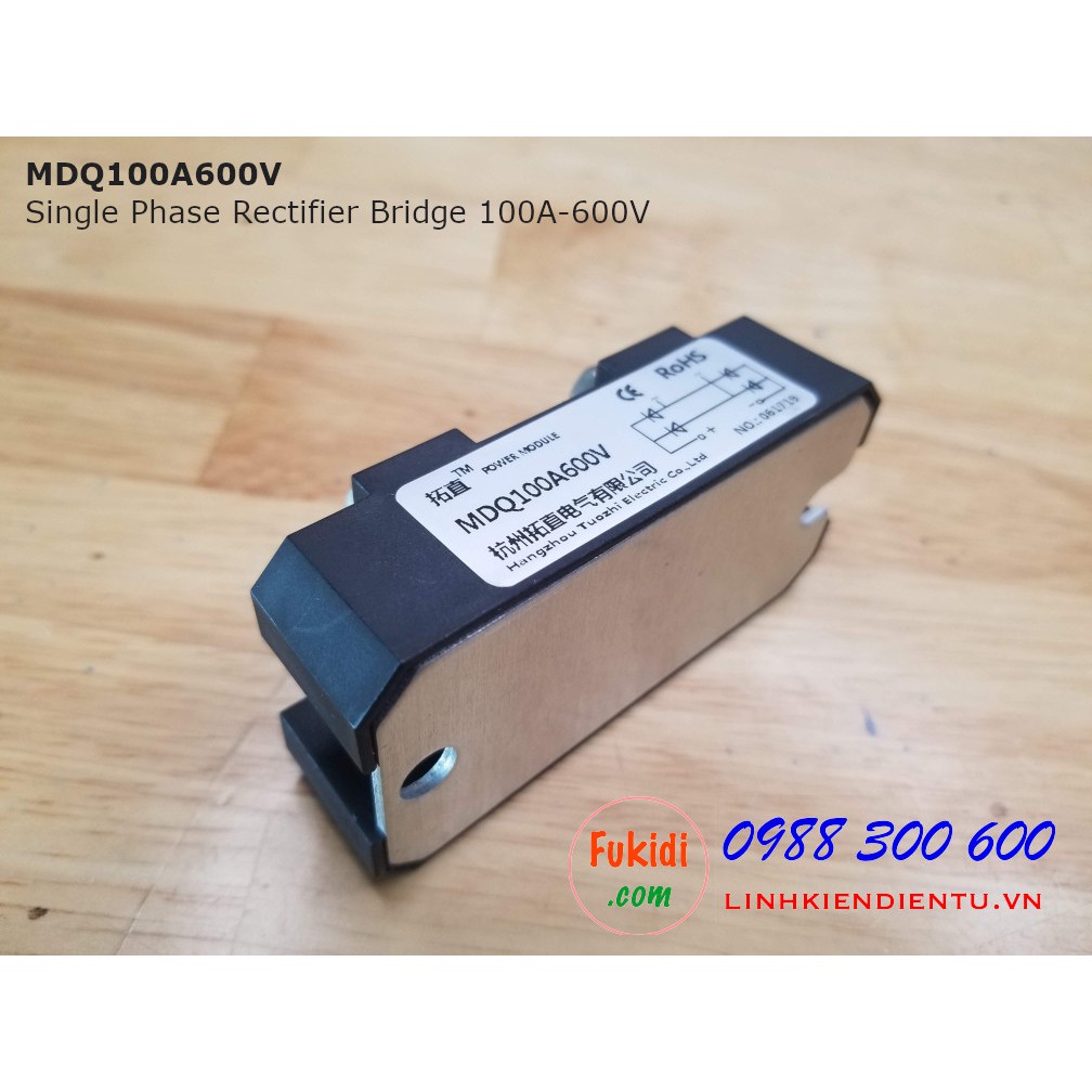 Diode cầu chỉnh lưu một pha 100A 1600V MDQ100A1600V