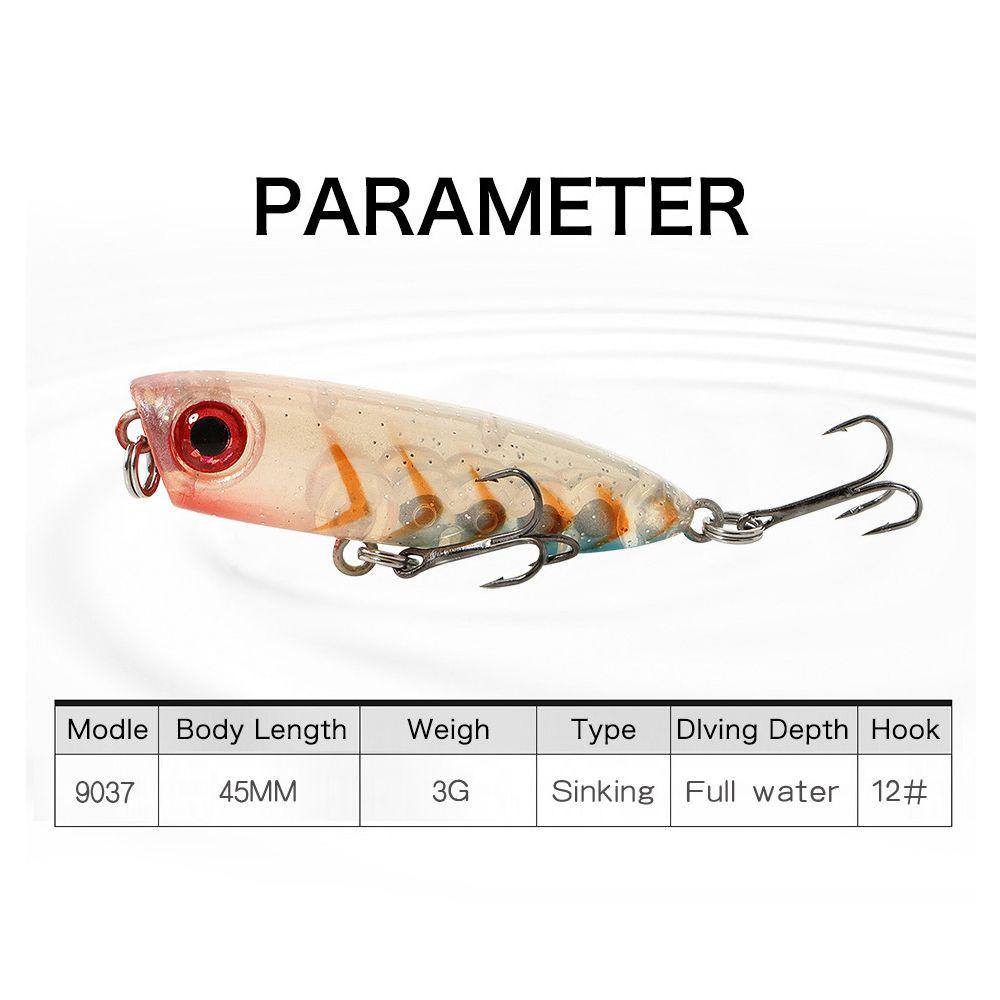 MUVAKO Mồi Câu Cá Giả Bằng Thép 3g 45mm